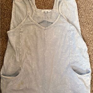 Sincerely Jules Sky Blue Knit Jumpsuit